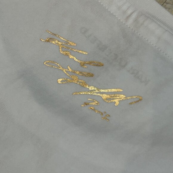 Karl Lagerfeld Paris XL White Graphic Tee Eiffel Tower Design Womens 1884 - Picture 6 of 6